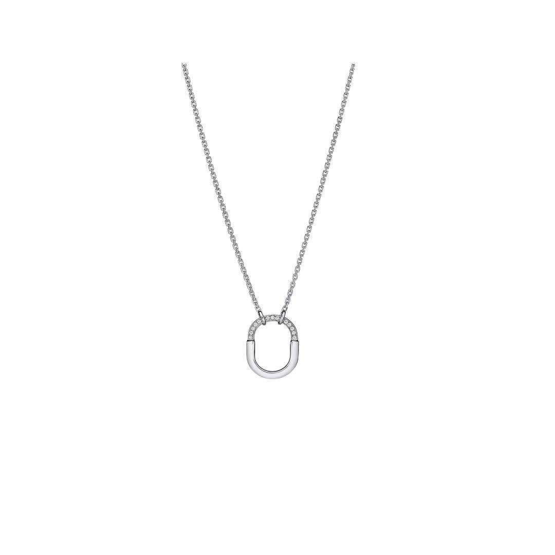 Tiffany & Co. Return to Tiffany Silver Ring Pendant Necklace